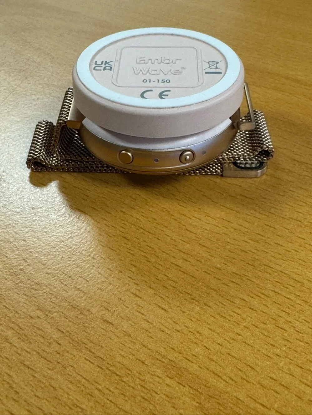 EMBR Wave 2 - Thermal Wristband, O/S, Rose Gold